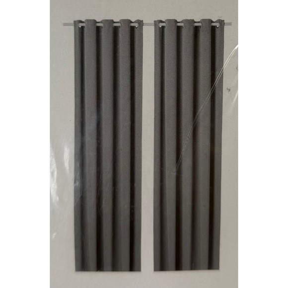 Ikea HILLEBORG Blackout Curtains 2 Panels 57x98" Gray/Dark Gray 404.250.30, NEW - Picture 2 of 11